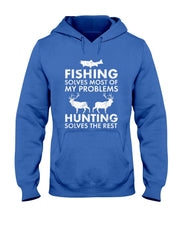 Funny Fishing And Hunting Gift Christmas Humor Hunter Cool T-Shirt