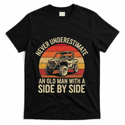 Never Underestimate An Old Man With A Side By Side Vintage T-Shirt
