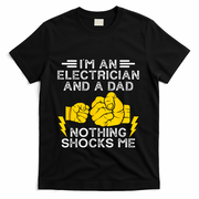 Electrician Lineman Dad Joke For Electrical Engineer Father T-Shirt