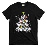 Soccer Christmas Tree Xmas Player Boys Girls Men Women Kids T-Shirt
