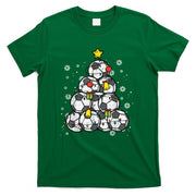 Soccer Christmas Tree Xmas Player Boys Girls Men Women Kids T-Shirt