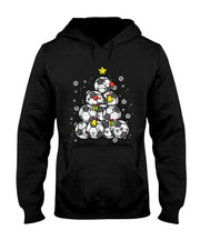 Soccer Christmas Tree Xmas Player Boys Girls Men Women Kids T-Shirt