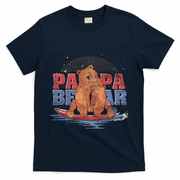 Surfing Bear Family Dad Cute Animal Daddy Papa Bear Gift T-Shirt