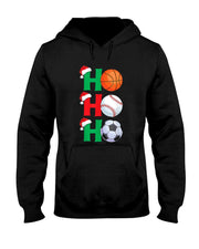 Ho Ho Ho Boys Christmas Sports Basketball Baseball Soccer T-Shirt