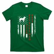 Vintage Usa American Flag Best Pit Bull Pitbull Dog Dad Ever T-Shirt