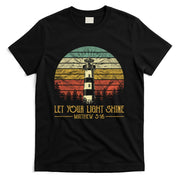 Let Your Light Shine Lighthouse Christian  T-Shirt