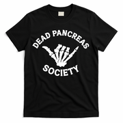 Type 1 Diabetes Awareness Dead Pancreas Society Skeleton Hand Halloween T-Shirt