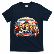 1776 National Champs Patriotic Founding Fathers T-Shirt - Navy