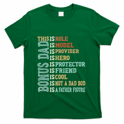 Bonus Dad Definition Is Not A Dad Bod ItS A Father Figure Great Gift T-Shirt
