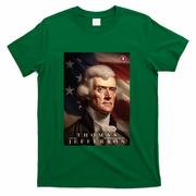 Thomas Jefferson 3rd President Of The United States Portrait T-Shirt