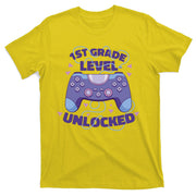 1st Grade Level Unlocked Back To School Gamer T-Shirt