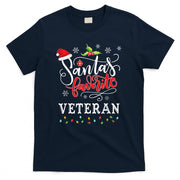 Funny Santas Favorite Veteran Christmas Gift Xmas Hat T-Shirt