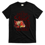 Womens National Lampoons Christmas Vacation - Save The Neck Clark V-Neck T-Shirt