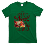 Womens National Lampoons Christmas Vacation - Save The Neck Clark V-Neck T-Shirt
