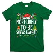 Most Likely To Be Santas Favorite Xmas Family Christmas T-Shirt