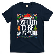 Most Likely To Be Santas Favorite Xmas Family Christmas T-Shirt