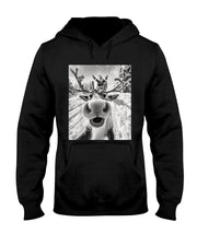 Funny Reindeer Selfie Christmas T-Shirt