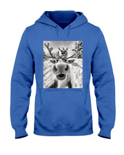 Funny Reindeer Selfie Christmas T-Shirt