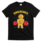 Gingershred Funny Gingerbread Man Gym Bodybuilding Christmas T-Shirt