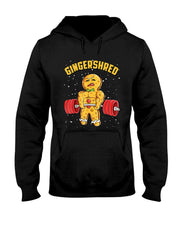 Gingershred Funny Gingerbread Man Gym Bodybuilding Christmas T-Shirt