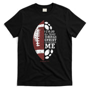 Christian Football Gifts Religious Verse T-Shirt