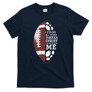 Christian Football Gifts Religious Verse T-Shirt