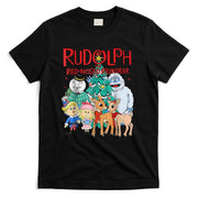 Funny Cute Rudolph The Red Nosed Reindeer Christmas Tree T-Shirt