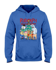 Funny Cute Rudolph The Red Nosed Reindeer Christmas Tree T-Shirt