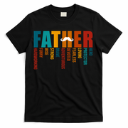 Funny Dad Definition Fathers Day Mustache T-Shirt