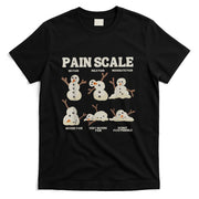 Pain Scale Snowman Funny Nurse Christmas ICU Nurse T-Shirt