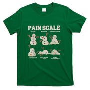 Pain Scale Snowman Funny Nurse Christmas ICU Nurse T-Shirt