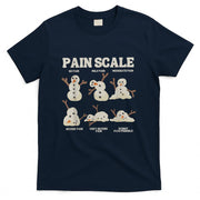 Pain Scale Snowman Funny Nurse Christmas ICU Nurse T-Shirt