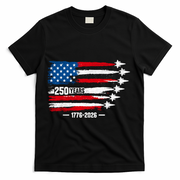 250th Anniversary USA Patriotic 250 Years American T-Shirt - Black