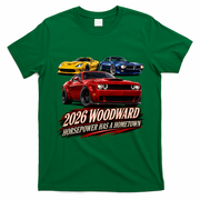 2026 Car Cruise Woodward Ave Hometown Horsepower Front & Back T-Shirt - Irish Green