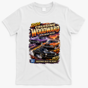2026 Cruising Woodward M1 - 1970s Horsepower Decade Edition T-Shirt - White