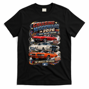 2026 Cruising Woodward — 1960s Decade Edition: The Muscle Era Begins T-Shirt - Black