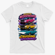 2026 Cruising Woodward Muscle Legends M1 T-Shirt - White