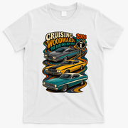 2026 Cruising Woodward: The Rare Ones Run Here T-Shirt - White