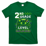 2nd Grade Level Unlocked Gamer Back To School T-Shirt - Irish Green