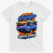 2026 Michigan Car Cruise Woodward M1 Endless Stories T-Shirt - White