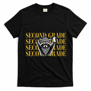 2nd Second Grade Raccoon Back To School T-Shirt - Black