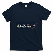 2027 Senior Signature Class Graduation T-Shirt - Navy Blue