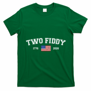 250 Two Fiddy 1776-2026 250th Anniversary USA America T-Shirt - Irish Green