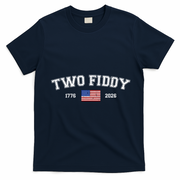 250 Two Fiddy 1776-2026 250th Anniversary USA America T-Shirt - Navy Blue