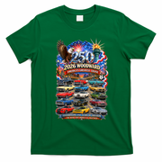 2026 Woodward America’s Greatest Cruise 250 Years Of Freedom T-Shirt - Irish Green