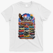 2026 Woodward America’s Greatest Cruise 250 Years Of Freedom T-Shirt - White