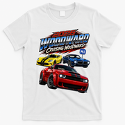 2026 Woodward Ave M1: American Power Triangle T-Shirt - White