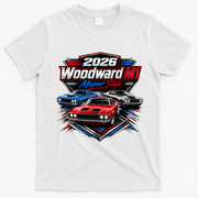 2026 Woodward M1 Mopar Style Car Cruise Classic T-Shirt - White