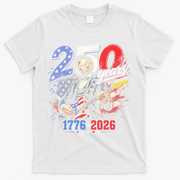 250 Years Abraham Lincoln Guitar July 4th 250th Anniversary T-Shirt - White