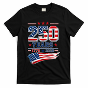 250 Years Of America 1776-2026 Patriotic Celebration T-Shirt - Black